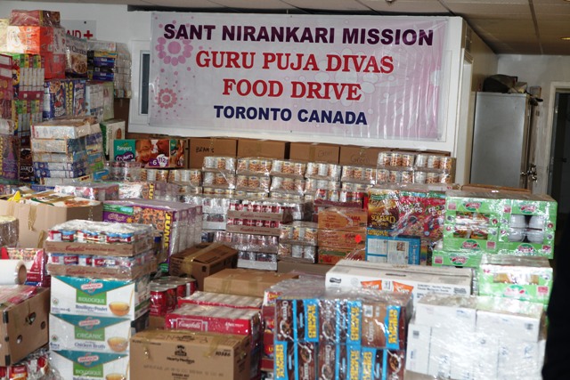 SNM Toronto Guru Pooja Diwas 2012 Food Drive